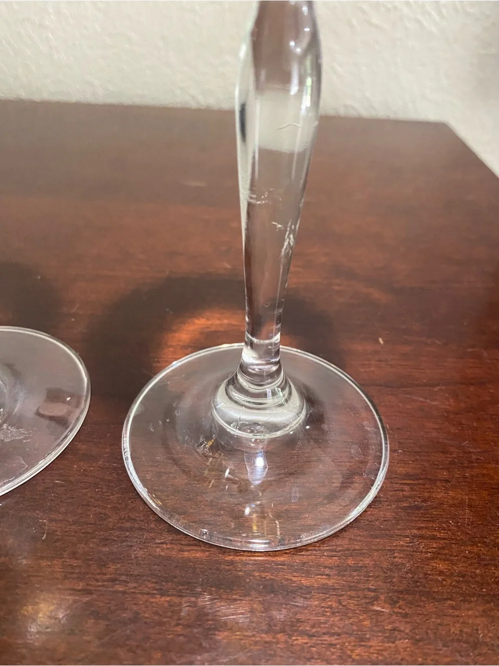 Vintage, Set of 2, Pier 1, Iridescent Amber Wine Glasses. P1C1 Amber Collection